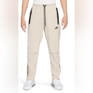 Nike Tech Woven Oversized Pants Men’s Large Light Orewood Black HM7158-104 NWT